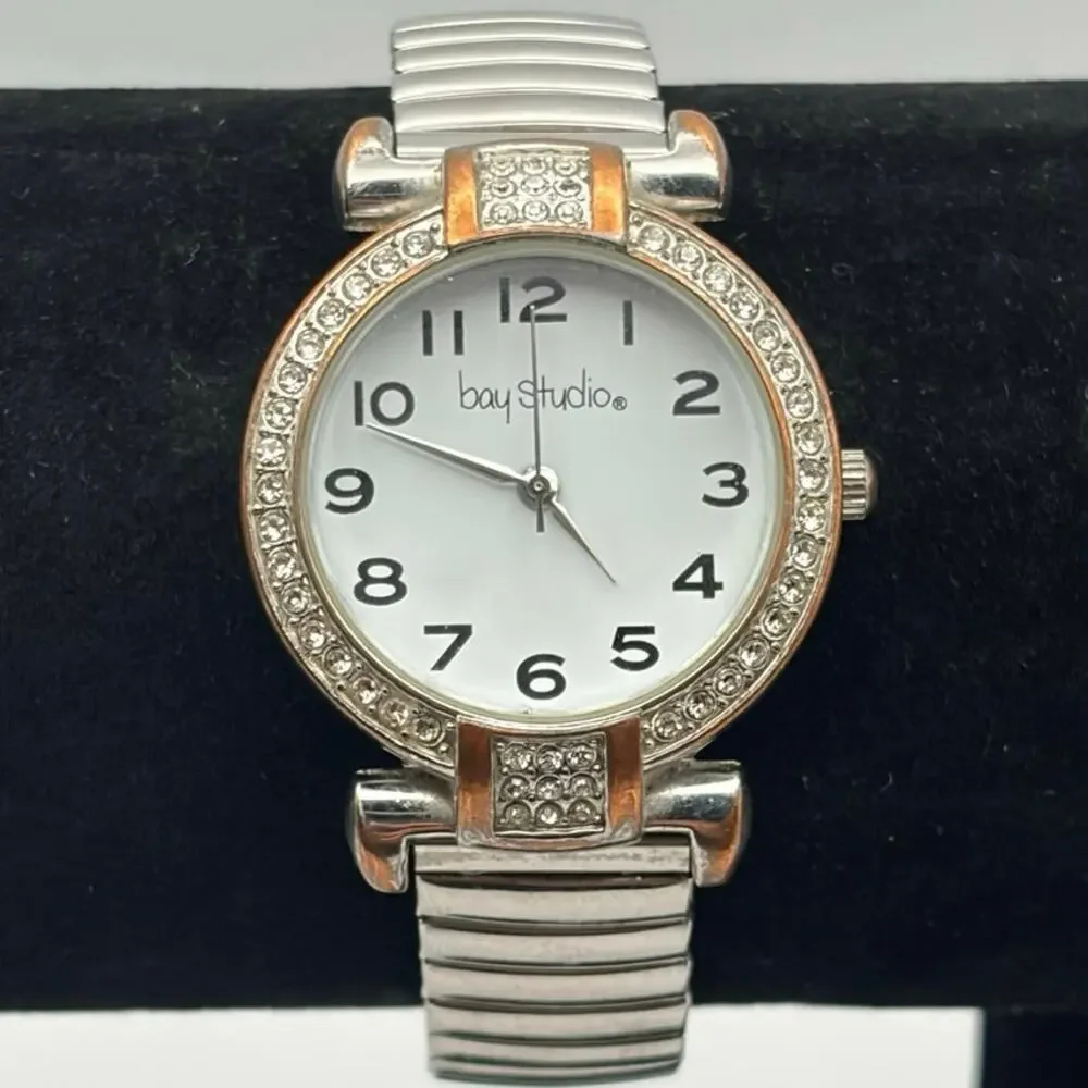 Silver Crystal Bay Studio Watch